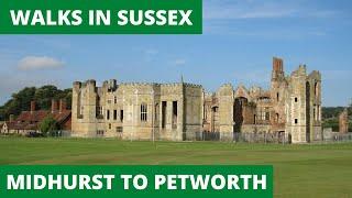 WALKS IN SUSSEX : MIDHURST to PETWORTH (SOUTH DOWNS NATIONAL PARK) [4K]