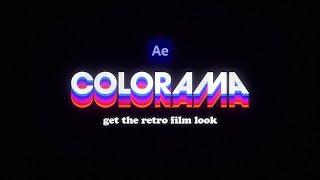 Rainbow Retro Title in After Effects | 70s & 80s vintage film text look