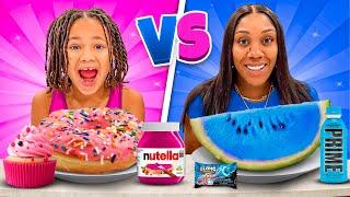 Pink VS Blue Food Challenge!