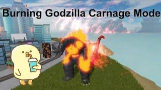 Roblox Kaiju Universe Burning Godzilla Carnage Mode