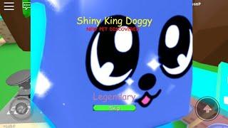 I HATCHED SHINY KING DOGGY ON CAMERA!!! (NO JOKE!) [ROBLOX] Bubble Gum Simulator