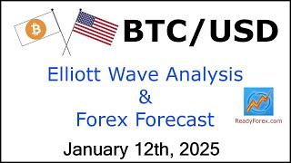 BTC USD Elliott Wave Analysis | BITCOIN Analysis | January 12, 2025 | BITCOIN | BTCUSD