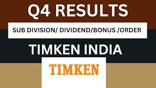 Timken india Q4 Results 2025 | Timken india Results Today | Timken india Share Latest News