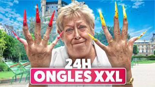 24 HEURES AVEC DES ONGLES XXL !