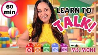 Learn To Talk | Play, Toys, Colours, Animals, Counting & New Words | Toddler Learning with Ms Moni