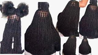 How to micro twist natural hair using Qvr afro bulk human hair #microtwists #vlogmas #minitwist