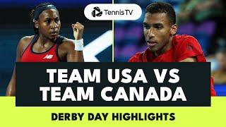 Team USA vs Team Canada Highlights  | United Cup 2025