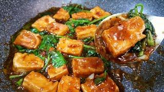 50 Pesos Ulam|Stir-Fry Tokwa at Kangkong(Tofu and Kangkong with Oyster Sauce)Chaexze