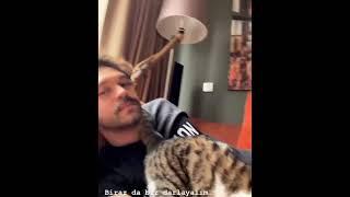 furkan Andic with his cute cat zilli @furkan_supracy_