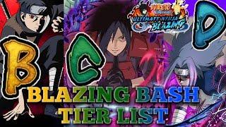 BLAZING BASH TIER LIST PART1 - D,C,B RANKS!!! NARUTO BLAZING