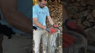 A blooper or Not? #shorts #firewood #choppingwood #dad #youtubeshorts #youtube #funny #bloopers