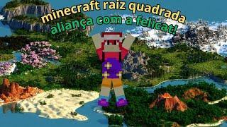 aliança com a felicat! minecraft raiz quadrada ep:6