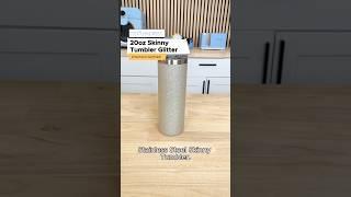 20oz Silver Glitter Stainless Steel Sublimation Tumblers