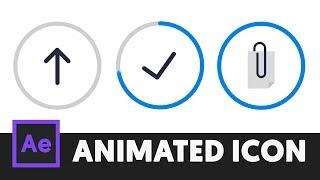 Animated Icon #2 - After Effects Tutorial (No Third Party Plugin) - T050