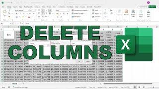 How to remove every other column in excel | 4 methods