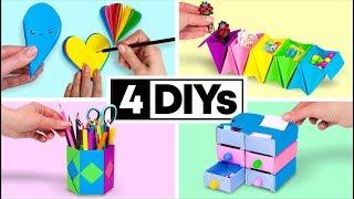 4 DIY You Can Make in 5 MINUTES! DIY SCHOOL SUPPLIES