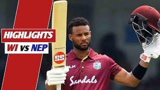 West Indies vs Nepal 9th ODI World Cup Cricket Match Full Highlights Cricket Highlights || WI vs NEP