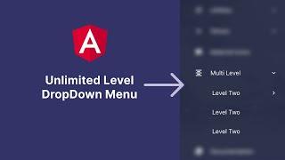 How to create angular multi-level/unlimited level dropdown menu