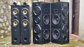 Flowbeats Heera 4 Pro VS F&D T70X Tower Speaker DETAIL OUTDOOR SOUND BASS TEST IN HINDI