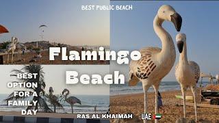 Flamingo Beach In Ras Al Khaimah, UAE  / No Entry Fee For The Beach.