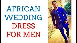 African Wedding Dress for Men | Blue African Wedding Suit for Men | Order @ africablooms.com