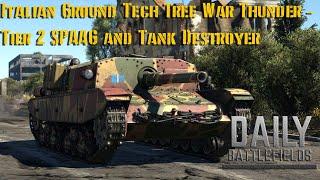 Italian Ground Tech Tree War Thunder - Tier 2 SPAAG and Tank Destroyers