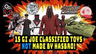 15 GI JOE Classified Toys NOT made by Hasbro