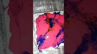 My tiny fluid-art painting  #art #artist #fluidart