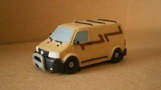 Как слепить машинку из пластилина VW T5 | How to sculpt Volkswagen car from clay!