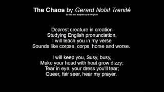 The Chaos (Of Pronunciation) G.N. Trenité