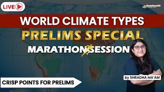 One Shot Series - Complete World Climate Types in One Video - UPSC Prelims 2023