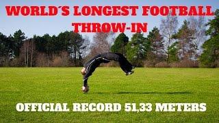 Worlds Longest Soccer Throw-in | Throw-in Coach Thomas Gronnemark