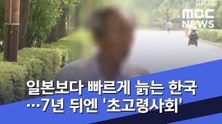 일본보다 빠르게 늙는 한국…7년 뒤엔 '초고령사회' (2018.08.28/뉴스투데이/MBC)