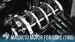 Magneto Motor For Cars: No Noise, No Engine (1966) | British Pathé