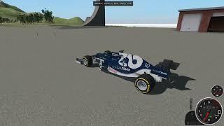 Bot drives Alpha Tauri F1 car on Auriga speeday - Rigs of Rods