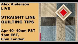 Alex Anderson LIVE - Straight line Quilting