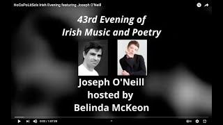 HoCoPoLitSo's Irish Evening featuring Joseph O'Neill