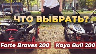 Квадроциклы 200 кубов до 2000$ и 2500$. Подешевле или покрепче? Fortve Braves 200 vs Kayo Bull 200