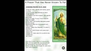 Miracle Prayer of St. Jude