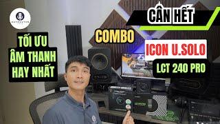 Kết Hợp Sound Card Icon USolo Với Micro Lewitt LCT 240 Pro