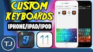 How To Customise iPhone/iPad Keyboards! iOS 11 (No Jailbreak) 2017!