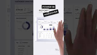 Power BI Report Makeover #shorts #powerbi #design