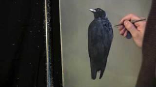 Simple Crow painting lesson preview.  Full lesson available at http://www.timgagnon.com