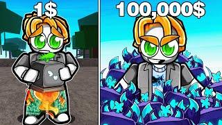 1$ vs 100,000$ Blox Fruits Accounts!