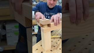Combo joint - half lap wedged mortise and tenon #woodworking #joinery #tools