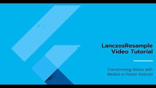 How to Apply LanczosResample to a Video using Media3 Transformer in Flutter Android