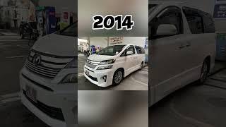 Evolution of toyota vellfire (2002/2024)#toyota #toyotavellfire #automobile #evolution #yt #shorts