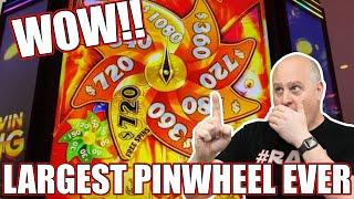 Max Betting Pinwheel Prizes Until I Hit a Bonus!