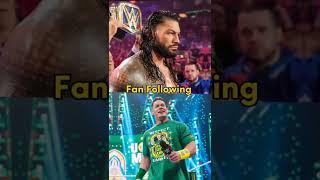 Roman Reigns Vs John Cena Comparison #trending #shorts #wwe #comperison#viral #romanreigns #johncena