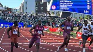 Christian Coleman 9.86!!! Men’s 100m Semi-finals, 2024 U.S. Olympic Trials